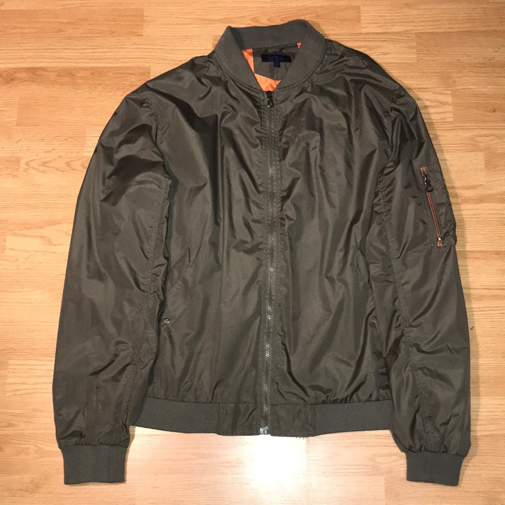 Camo Green Bomber Jacket